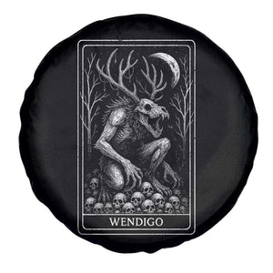 Wendigo Spare Tire Cover Tarot Card Horror Cryptid Occult Dark Fantasy TS10 Print Your Wear
