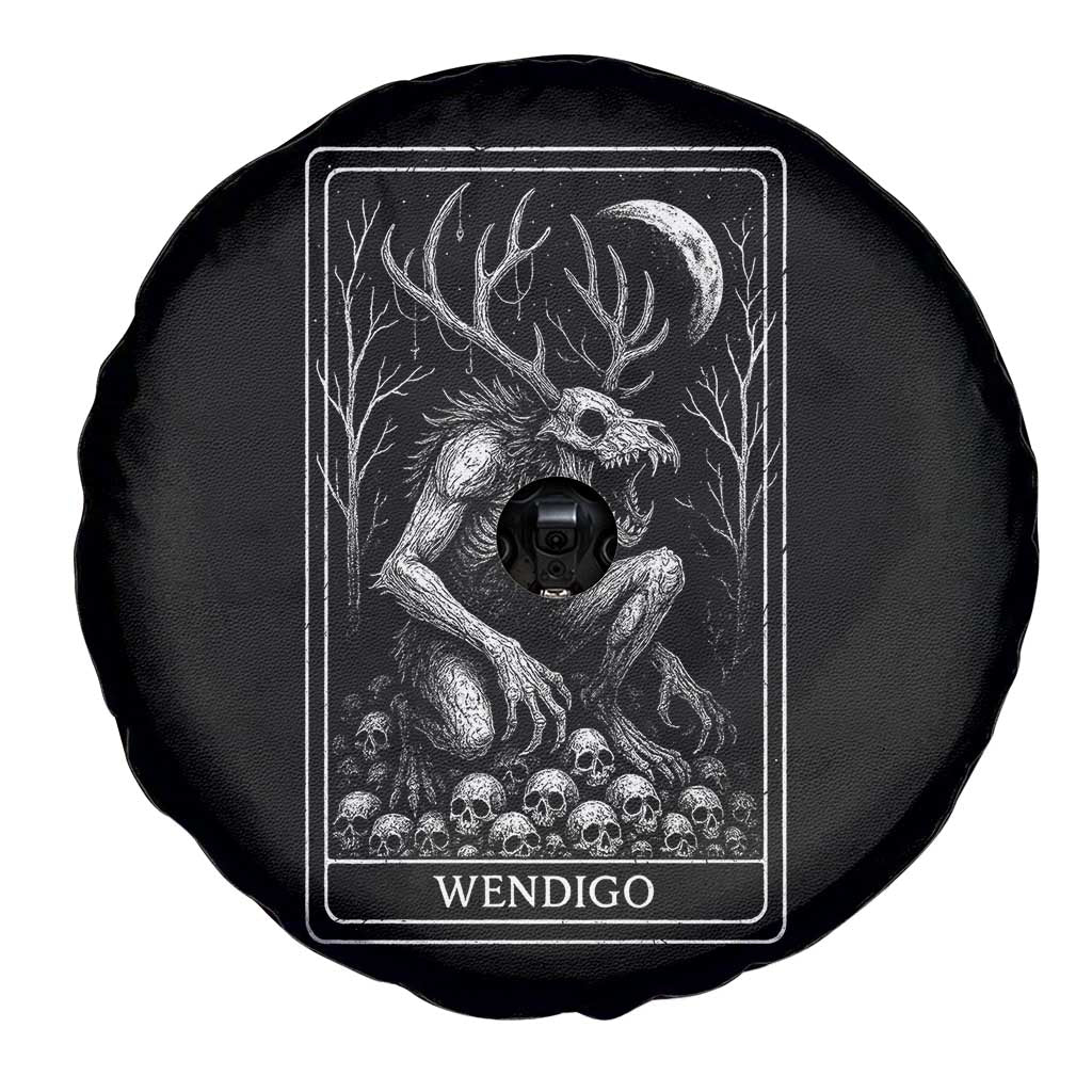 Wendigo Spare Tire Cover Tarot Card Horror Cryptid Occult Dark Fantasy TS10 Print Your Wear