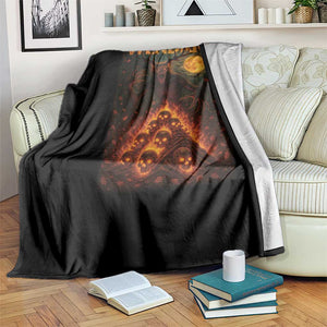 Wendigo Throw Blanket Halloween Cryptid Horror Mythical Creature TS10 Print Your Wear