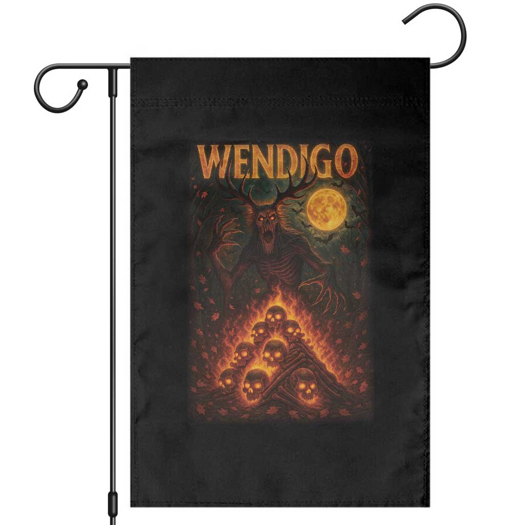 Wendigo Garden Flag Halloween Cryptid Horror Mythical Creature TS10 Black Print Your Wear