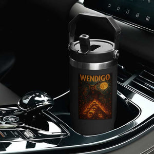 Wendigo Flip Straw Tumbler Halloween Cryptid Horror Mythical Creature TS10 Print Your Wear