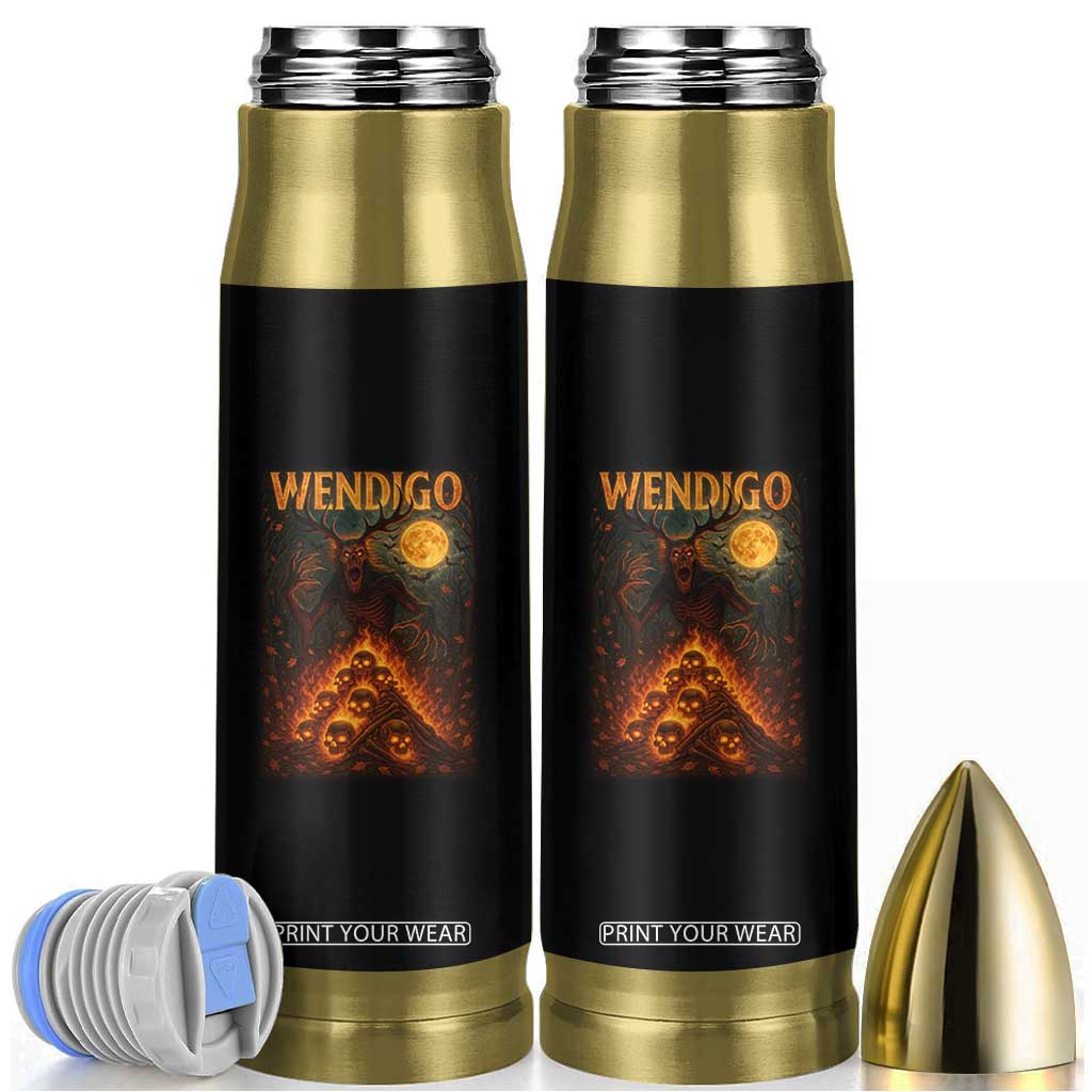Wendigo Bullet Tumbler Halloween Cryptid Horror Mythical Creature TS10 Black Print Your Wear