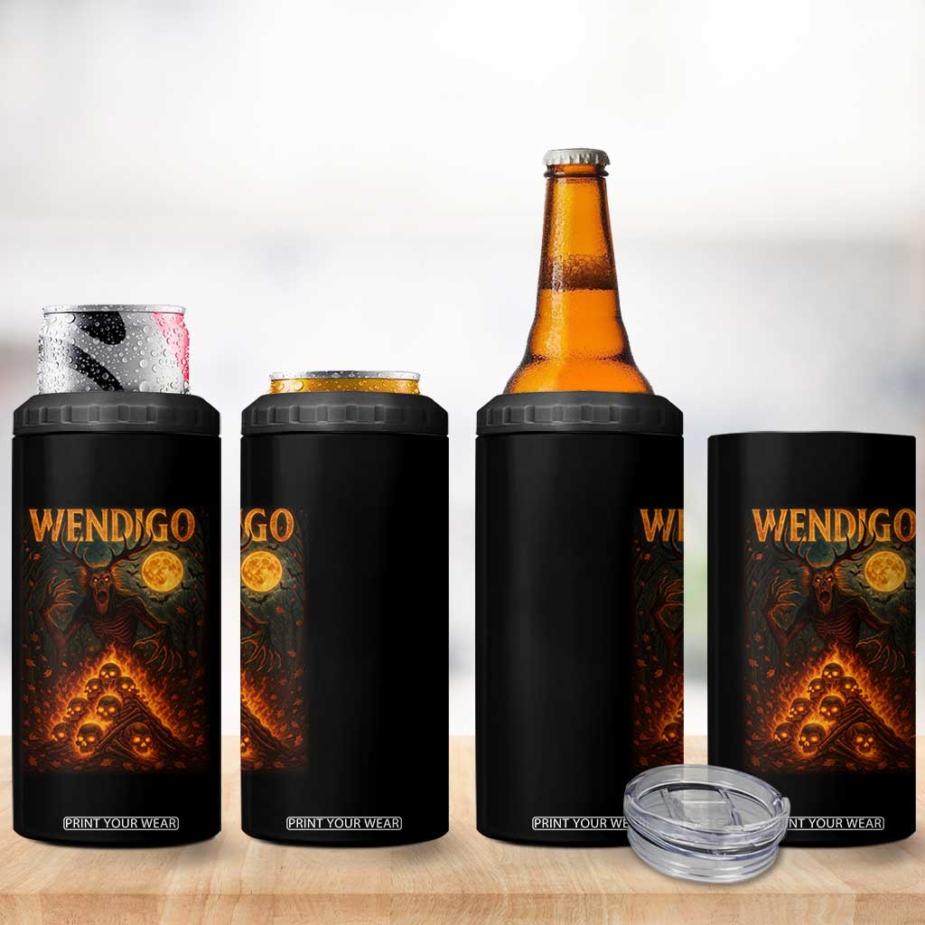Wendigo 4 in 1 Can Cooler Tumbler Halloween Cryptid Horror Mythical Creature TS10 Print Your Wear