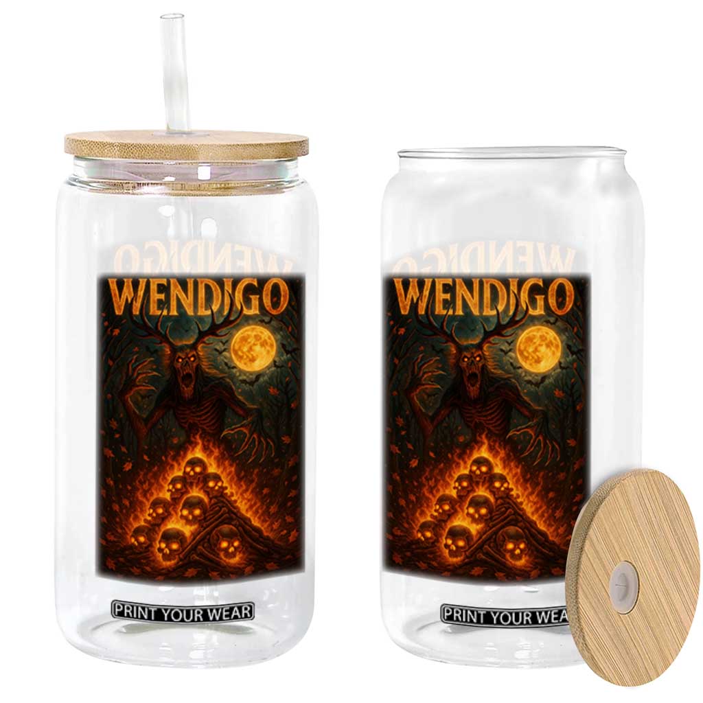 Wendigo Glass Can Halloween Cryptid Horror Mythical Creature TS10 Print Your Wear
