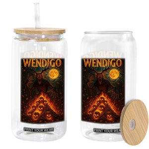 Wendigo Glass Can Halloween Cryptid Horror Mythical Creature TS10 Print Your Wear