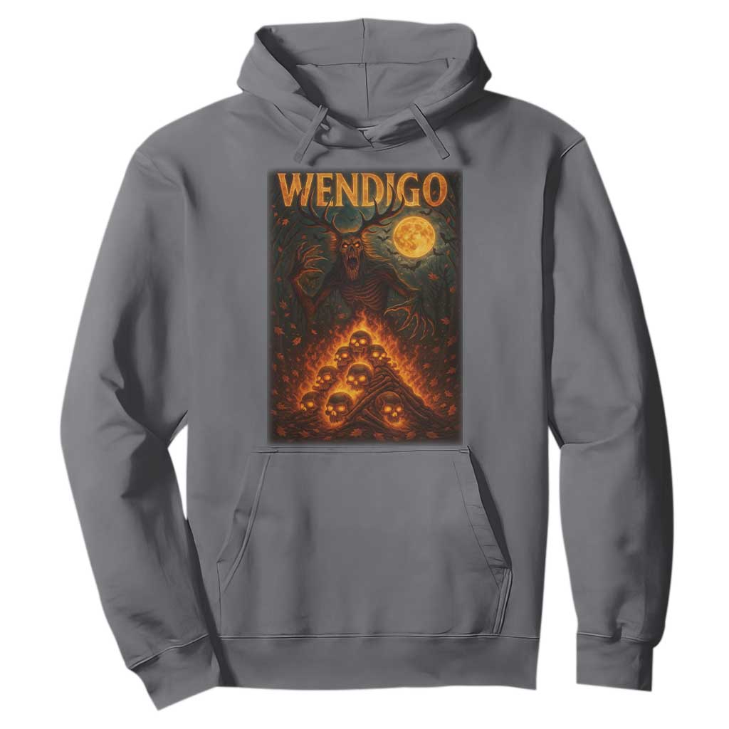 Wendigo Hoodie Halloween Cryptid Horror Mythical Creature TS10 Charcoal Print Your Wear