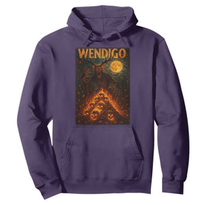 Wendigo Hoodie Halloween Cryptid Horror Mythical Creature TS10 Purple Print Your Wear