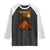 Wendigo Raglan Shirt Halloween Cryptid Horror Mythical Creature TS10 Black White Print Your Wear