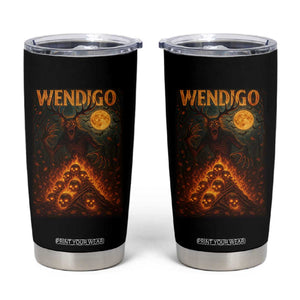 Wendigo Tumbler Cup Halloween Cryptid Horror Mythical Creature TS10 Black Print Your Wear