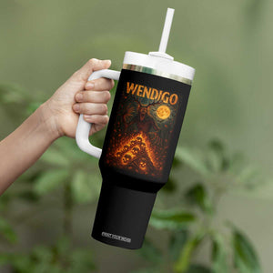 Wendigo Tumbler With Handle Halloween Cryptid Horror Mythical Creature TS10 Print Your Wear