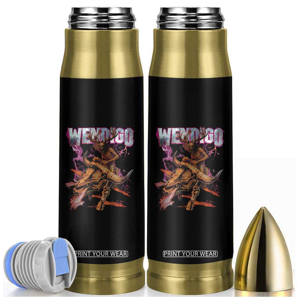 Wendigo Bullet Tumbler Riding Skeleton Cryptid Occult Dark Fantasy TS10 Black Print Your Wear
