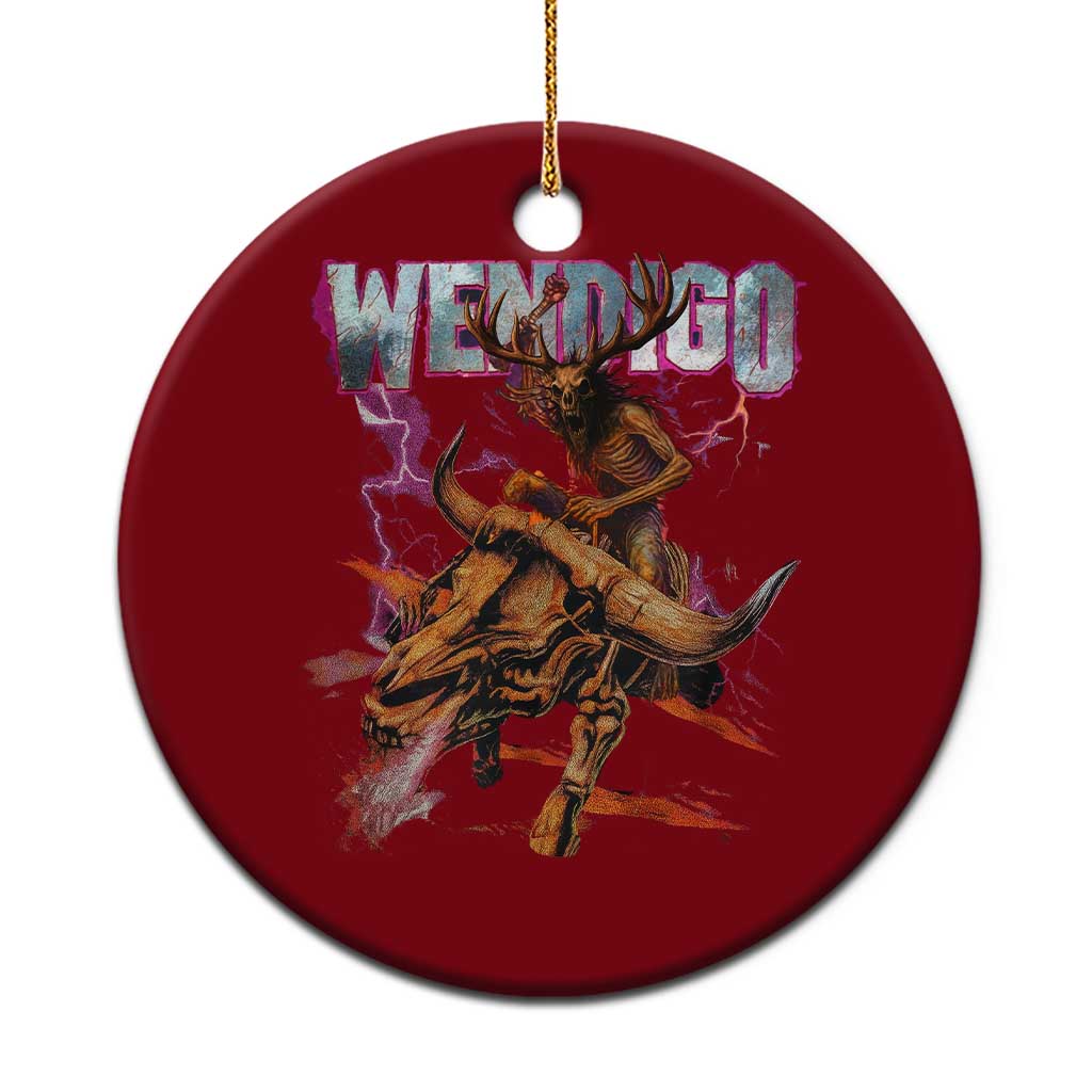 Wendigo Ceramic Ornament Riding Skeleton Cryptid Occult Dark Fantasy TS10 1pc Red Print Your Wear
