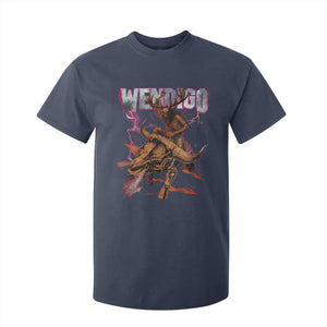 Wendigo T Shirt For Kid Riding Skeleton Cryptid Occult Dark Fantasy TS10 Navy Print Your Wear