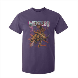 Wendigo T Shirt For Kid Riding Skeleton Cryptid Occult Dark Fantasy TS10 Purple Print Your Wear