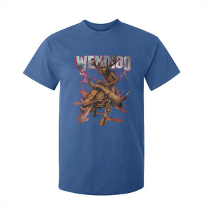 Wendigo T Shirt For Kid Riding Skeleton Cryptid Occult Dark Fantasy TS10 Royal Blue Print Your Wear