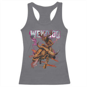 Wendigo Racerback Tank Top Riding Skeleton Cryptid Occult Dark Fantasy TS10 Charcoal Print Your Wear