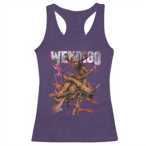 Wendigo Racerback Tank Top Riding Skeleton Cryptid Occult Dark Fantasy TS10 Purple Print Your Wear