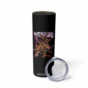 Wendigo Skinny Tumbler Riding Skeleton Cryptid Occult Dark Fantasy TS10 Print Your Wear