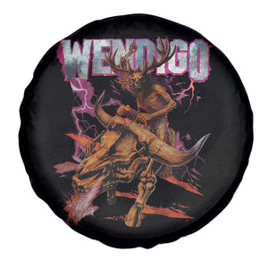 Wendigo Spare Tire Cover Riding Skeleton Cryptid Occult Dark Fantasy TS10 Print Your Wear