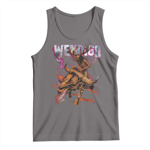 Wendigo Tank Top Riding Skeleton Cryptid Occult Dark Fantasy TS10 Deep Heather Print Your Wear