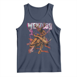 Wendigo Tank Top Riding Skeleton Cryptid Occult Dark Fantasy TS10 Navy Print Your Wear
