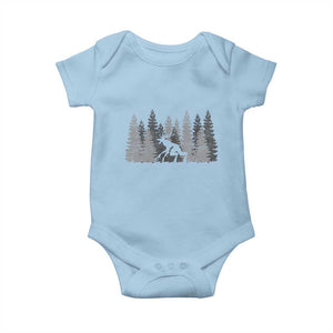 Wendigo Baby Onesie Mountain Trees Cryptid Occult Dark Fantasy TS10 Light Blue Print Your Wear