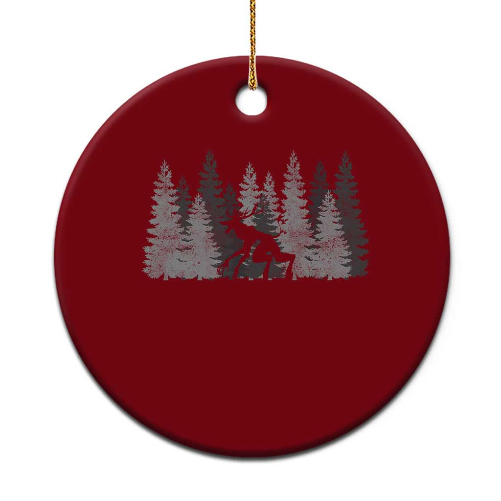 Wendigo Ceramic Ornament Mountain Trees Cryptid Occult Dark Fantasy TS10 1pc Red Print Your Wear