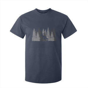Wendigo T Shirt For Kid Mountain Trees Cryptid Occult Dark Fantasy TS10 Navy Print Your Wear