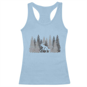 Wendigo Racerback Tank Top Mountain Trees Cryptid Occult Dark Fantasy TS10 Light Blue Print Your Wear