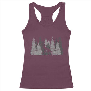 Wendigo Racerback Tank Top Mountain Trees Cryptid Occult Dark Fantasy TS10 Maroon Print Your Wear