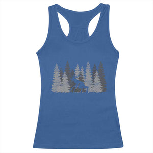 Wendigo Racerback Tank Top Mountain Trees Cryptid Occult Dark Fantasy TS10 Royal Blue Print Your Wear