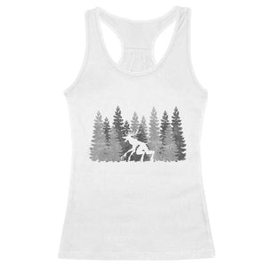 Wendigo Racerback Tank Top Mountain Trees Cryptid Occult Dark Fantasy TS10 White Print Your Wear