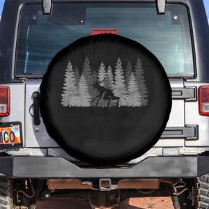 Wendigo Spare Tire Cover Mountain Trees Cryptid Occult Dark Fantasy TS10 No hole Black Print Your Wear