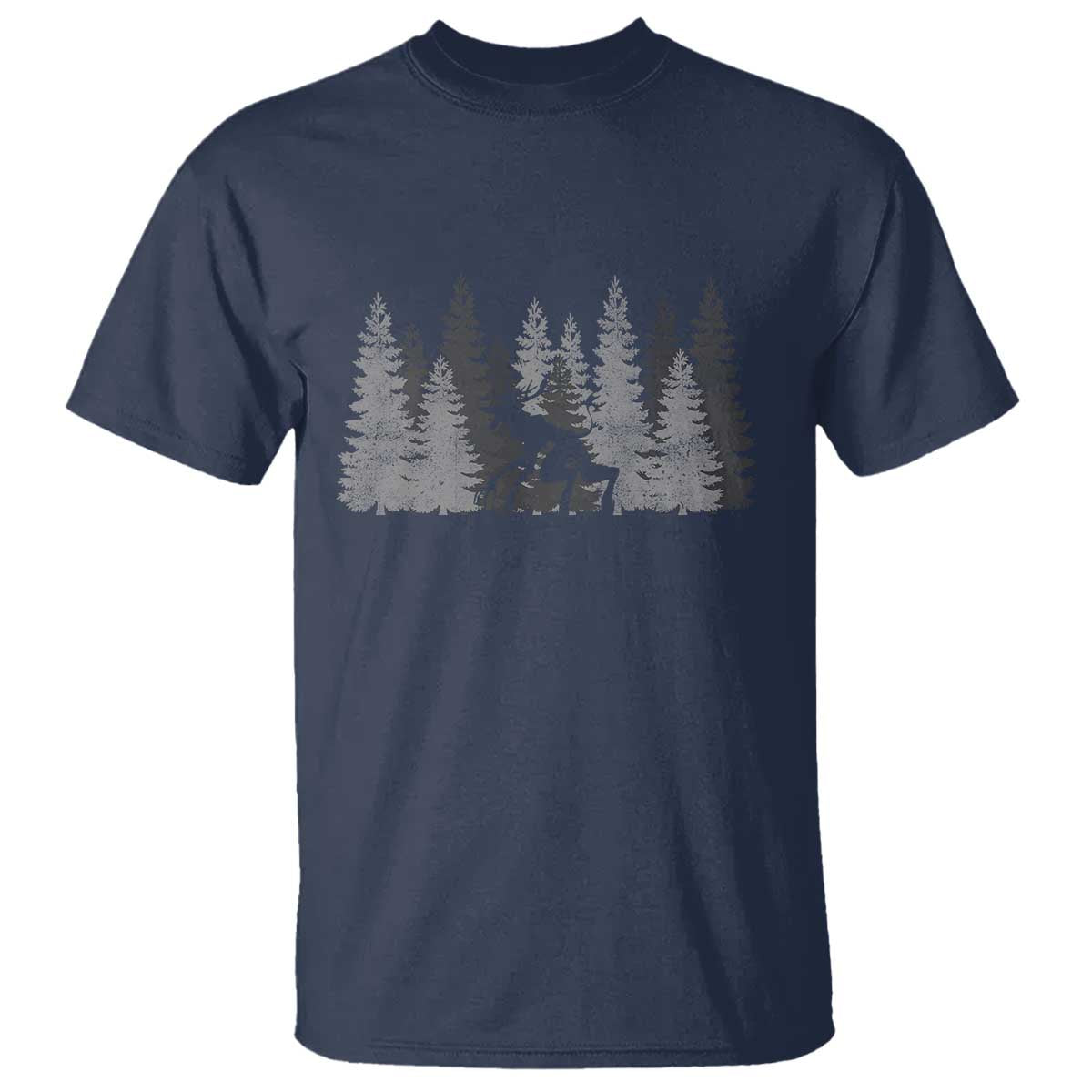 Wendigo T Shirt Mountain Trees Cryptid Occult Dark Fantasy TS10 Navy Print Your Wear