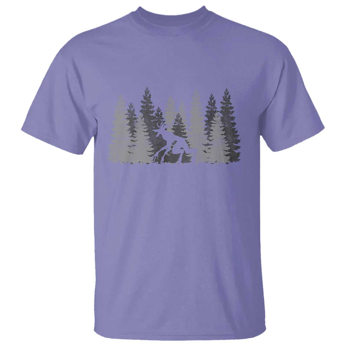 Wendigo T Shirt Mountain Trees Cryptid Occult Dark Fantasy TS10 Violet Print Your Wear