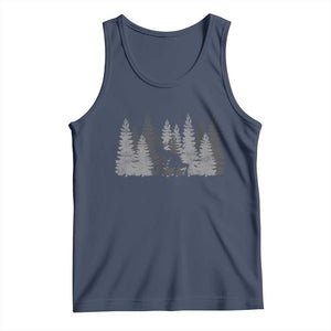 Wendigo Tank Top Mountain Trees Cryptid Occult Dark Fantasy TS10 Navy Print Your Wear