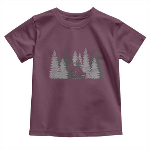 Wendigo Toddler T Shirt Mountain Trees Cryptid Occult Dark Fantasy TS10 Maroon Print Your Wear