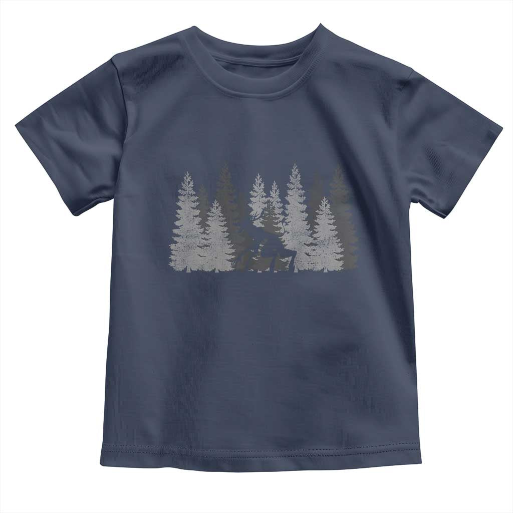 Wendigo Toddler T Shirt Mountain Trees Cryptid Occult Dark Fantasy TS10 Navy Print Your Wear