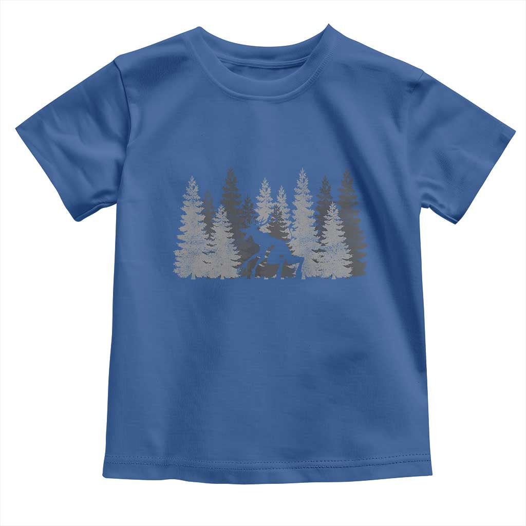 Wendigo Toddler T Shirt Mountain Trees Cryptid Occult Dark Fantasy TS10 Royal Blue Print Your Wear