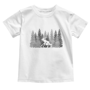 Wendigo Toddler T Shirt Mountain Trees Cryptid Occult Dark Fantasy TS10 White Print Your Wear