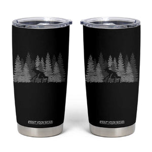 Wendigo Tumbler Cup Mountain Trees Cryptid Occult Dark Fantasy TS10 Black Print Your Wear