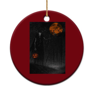 Halloween Wendigo Ceramic Ornament Scary Pumpkin Moon TS10 1pc Red Print Your Wear