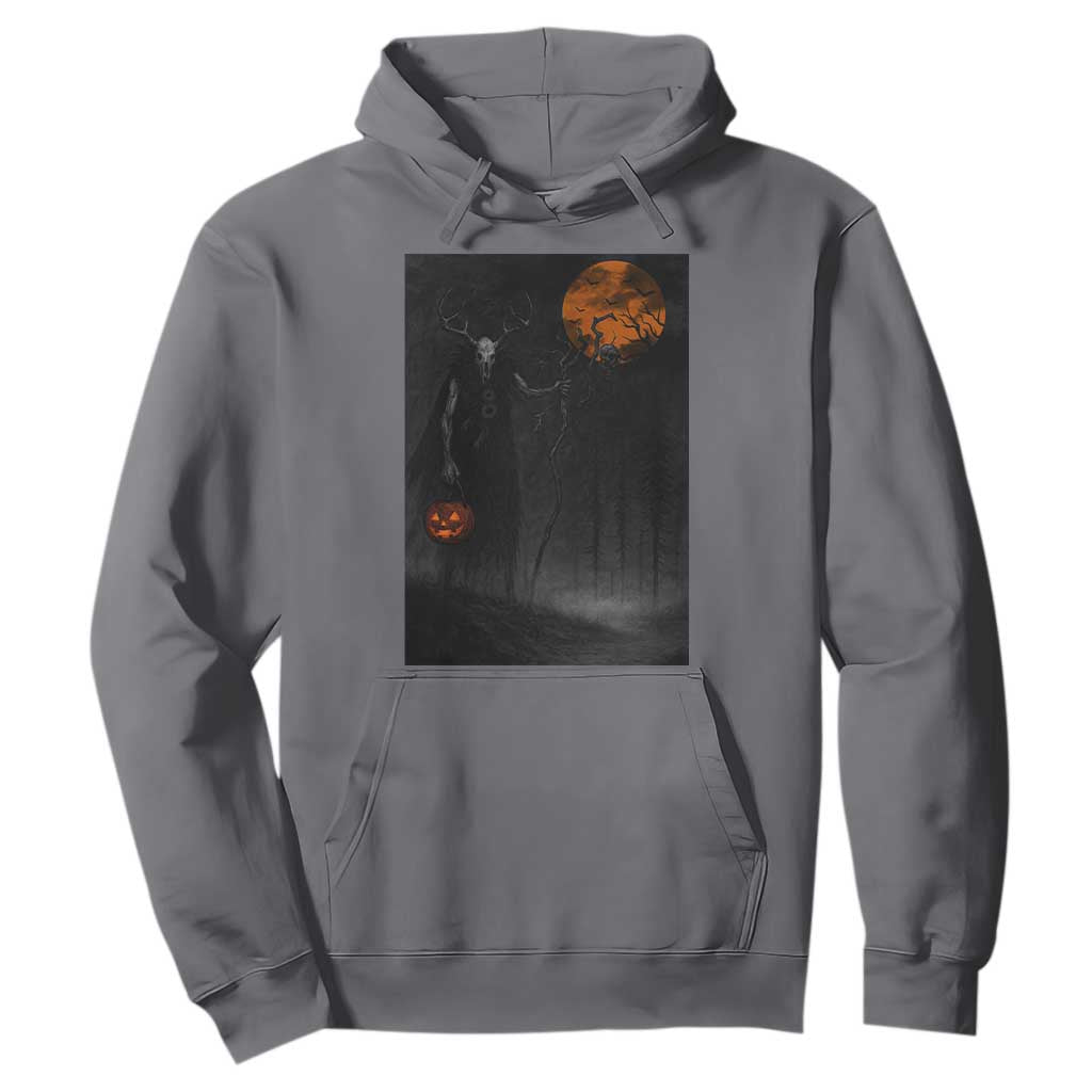 Halloween Wendigo Hoodie Scary Pumpkin Moon TS10 Charcoal Print Your Wear