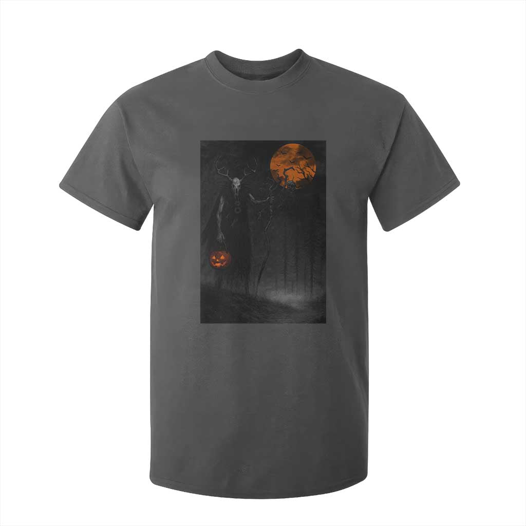 Halloween Wendigo T Shirt For Kid Scary Pumpkin Moon TS10 Dark Heather Print Your Wear