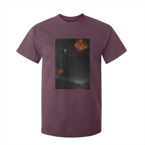 Halloween Wendigo T Shirt For Kid Scary Pumpkin Moon TS10 Maroon Print Your Wear