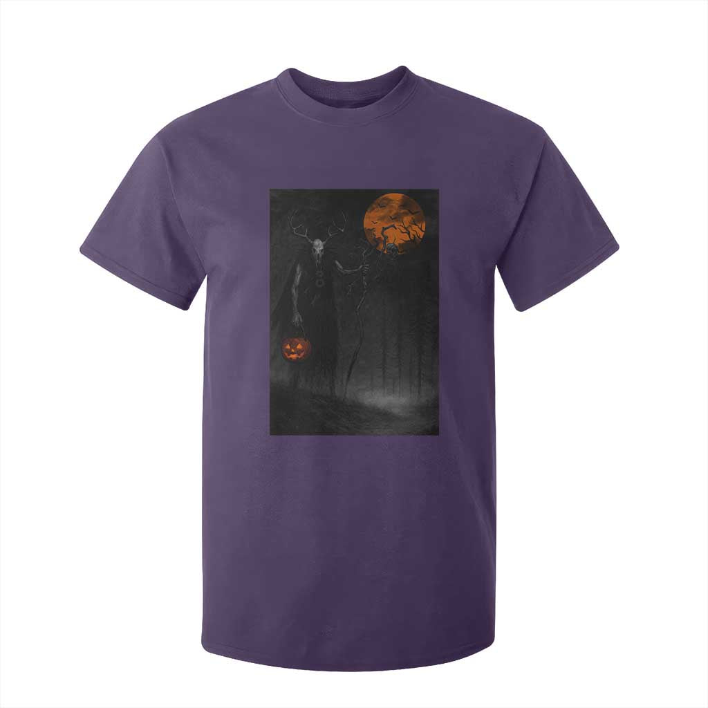 Halloween Wendigo T Shirt For Kid Scary Pumpkin Moon TS10 Purple Print Your Wear