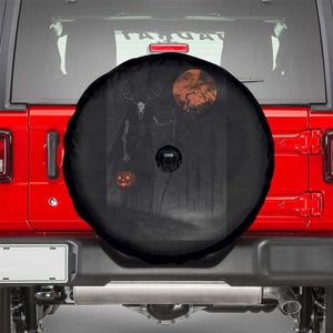 Halloween Wendigo Spare Tire Cover Scary Pumpkin Moon TS10 Black Print Your Wear