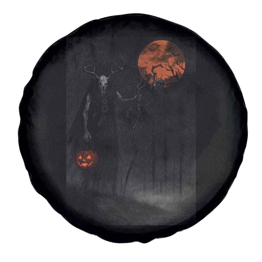 Halloween Wendigo Spare Tire Cover Scary Pumpkin Moon TS10 Print Your Wear