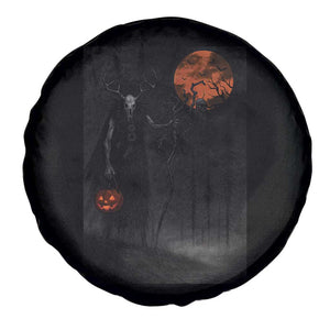 Halloween Wendigo Spare Tire Cover Scary Pumpkin Moon TS10 Print Your Wear
