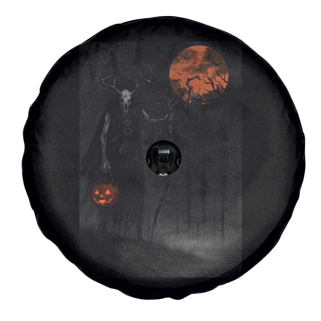 Halloween Wendigo Spare Tire Cover Scary Pumpkin Moon TS10 Print Your Wear